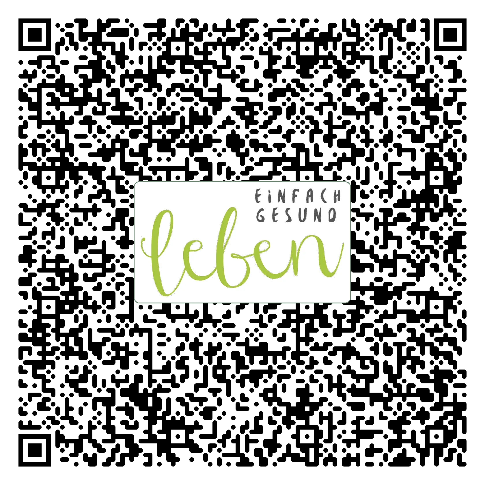 QR-Code zum Speichern der Kontaktdaten von Einfach Gesund Leben